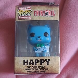 Funko Pop! Fairy Tail Happy Keychain - Blue